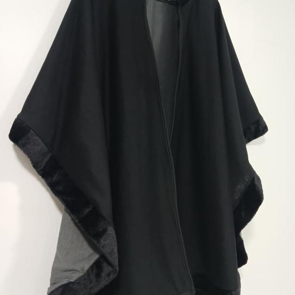 كاب وجهين (اسود - رصاصي)